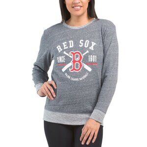 NWT Women's Gray Boston Red Sox Long Sleeve Lightweight Sweatshirt Sizes M, L